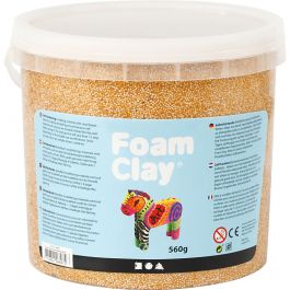 Foam Clay®, gold, metallic, 560 g/ 1 bucket [HOB-78848]