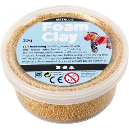 Foam Clay®, gold, metallic, 35 g/ 1 tub [HOB-78918]