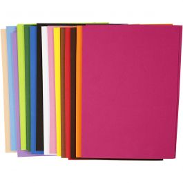 EVA foam, A4, 210x297 mm, thickness 2 mm, 30 ass sheets/ 1 pack [HOB-79018]