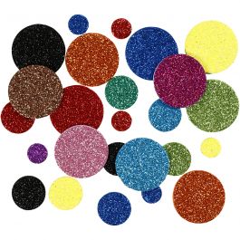 EVA Foam Circles, D 12+20+32 mm, 150 asstd./ 1 pack [HOB-790220]