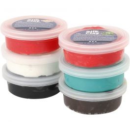 Silk Clay®, christmas colours, 6x14 g/ 1 pack [HOB-79150]