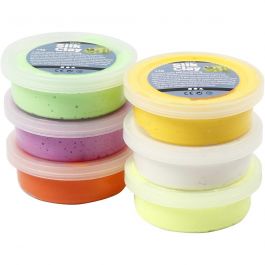 Silk Clay®, spring colours, 6x14 g/ 1 pack [HOB-79151]