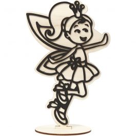 Decoration Figure, fairy, H: 21 cm, 1 pc [HOB-791953]