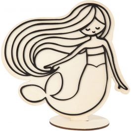 Decoration Figure, mermaid, H: 18 cm, 1 pc [HOB-791956]