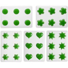 Floating Candle Moulds, flower, heart, sun, star, round, 1 set [HOB-79252]