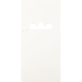 Kort til dobbeltspyd, white, L: 123 mm, W: 58 mm, 200 pc/ 1 pack [HOB-9300-CARD]