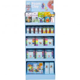 Floor Display Foam Clay®, assorted colours, H: 1560 mm, D: 390 mm, W: 580 mm, 102 sales units/ 1 pack [HOB-97531]