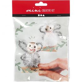 Mini Craft Kit, angels on wooden pegs, 1 pack [HOB-977351]