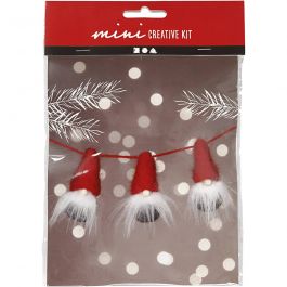 Mini Craft Kit, Nosy elves on a string, H: 6 cm, 1 pack [HOB-977407]