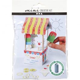 Mini Craft Kit, Milk carton ice cream parlour, 1 pack [HOB-977430]