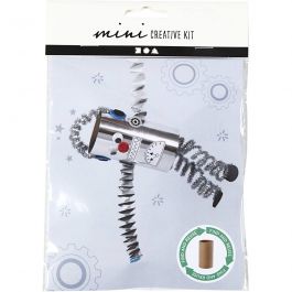 Mini Craft Kit, Toilet roll robot, 1 pack [HOB-977434]