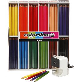 Colortime colour pencils, assorted colours, lead 5 mm, 1 set [HOB-97771]