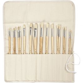Nature Line Brushes, no. 1-10, W: 5-10 mm, long handles, 18 pc/ 1 pack [HOB-99823]