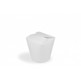 Wok to Go cup Carton 8x8,6 cm 16oz 400ml White (500 pcs) [TK-9987001]