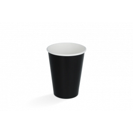 Milkshake cup Carton small 360ml Ø9 cm 12oz Black FSC®Mix (500 pcs) [TK-9987081]