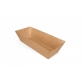 Croquette trays A5 Kraft 3,9x3,5x11,4 cm FSC®Mix (1.000 pcs) [TK-9987198]