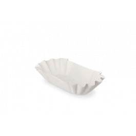 Cardboard Bowl scalloped 10x3x17 cm White (2.000 pcs) [TK-9987272]