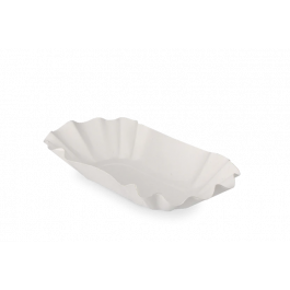 Cardboard Bowl scalloped 14x3,7x22 cm White (1.000 pcs) [TK-9987274]