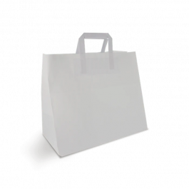 Carrier Bags Paper 32x17x27cm White (250 pcs) [TK-9987496]