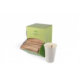 Stirrers Wood in dispenser box 11cm FSC®Mix (2.000 pcs) [TK-9987531]