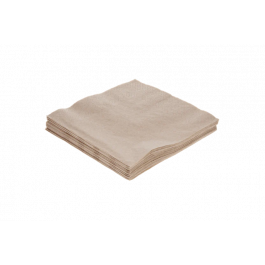 Napkin 2 ply Paper 1/4 Fold 33x33cm kraft (2.000 pcs) [TK-9987625]