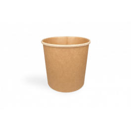Soup cup Carton 750ml Ø11,8cm 26oz kraft (500 pcs) [TK-9987691]