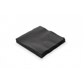 Napkin 2 ply Paper 1/4 Fold 24x24cm Black (4.000 pcs) [TK-9987861]
