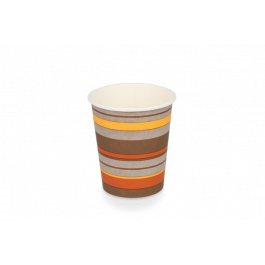 Coffee Cup Carton 230cc 8oz Ø8 cm striped (1.000 pcs) [TK-9987930]