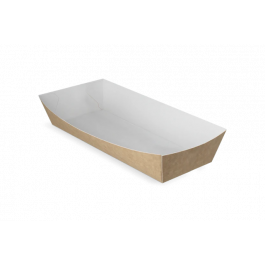 sauceage trays A18 kraft/White (400 pcs) [TK-9987960]