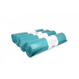 Garbage bags 240 liter 65/25x140cm 10 Rolls with 10 bags blue (100 bags) [TK-9988015]