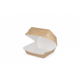 Hamburger Box 9x7x9 cm kraft/White (400 pcs) [TK-9988134]