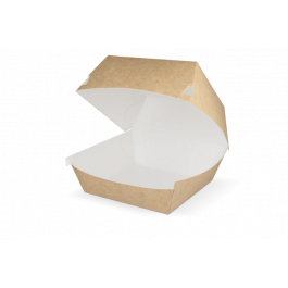 Hamburger Box 12x10x12 cm kraft/White (400 pcs) [TK-9988136]