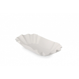 Cardboard Bowl scalloped 10x3,2x20 cm White (1.000 pcs) [TK-9988157]