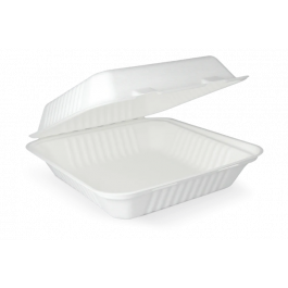 Menubox 1-compartment Sugarcane 23,3x8,1x23,3 cm (200 pcs) [TK-9988194]