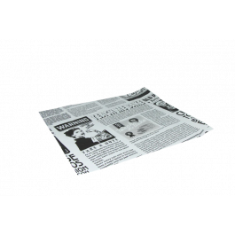 Hamburger Wrapping paper greaseproof 33x30cm FSC®Mix newspaper White (2.000 pcs) [TK-9988210]