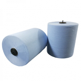 Towel Roll Matic 2 ply 150 meter Ø21cm 100% cellulose blue T7 (6 pcs) [TK-9988357]