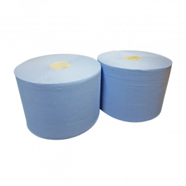 Industry Cleaning Roll 2 ply 26cm 190m blue (2 pcs) [TK-9988380]