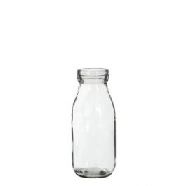 Glass Milk Bottle 250ml 14cm tall Ø 6cm (tray with 24 pcs) [IFS-129191]