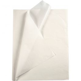 Tissue Paper, white, 50x70 cm, 14 g, 10 sheet/ 1 pack [HOB200881]