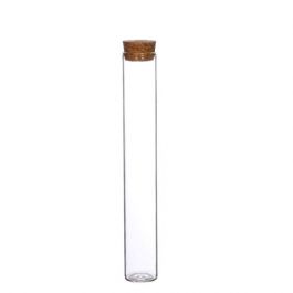 Glass Tube with cork Ø3cm and 20cm tall (set of 6 pcs) [IFS-29144]