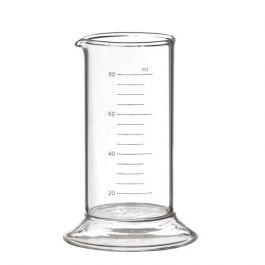 Laboratory Glass Cylinder with Base Ø8cm and 11cm tall (1 pc) [IFS-29257]