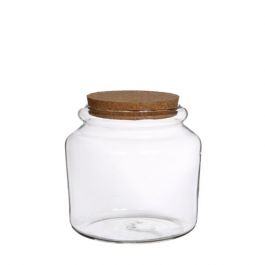 Glass Jar with Cork Ø15cm and 14 cm tall (1 pc) [IFS-29451]