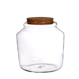 Glass Jar with Cork Ø18cm and 18 cm tall (1 pc) [IFS-29452]