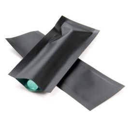 Plastic Bags Matt Black 3.8x10.2cm Tamper-proof Heat sealable (100 pieces) [CRB4B]