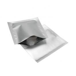 Plastic Bags Silver 9x9.5cm Tamper-proof Heat sealable (100 pieces) [CRB2S]