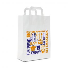 Take-away bags 18+8x22cm White (250 pcs) [FP-DP0201]