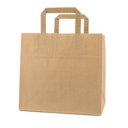 Take-away bags 26+17x25cm Brown (250 pcs) [FP-DPL043]