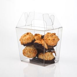 Plastic Gift Boxes Gable style 8.7x6.4x7.9cm (25 pieces) [FS283]