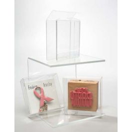 Plastic Gift Boxes 6.7x2.1x6.5cm Crystal Clear (25 pieces) [FB234]