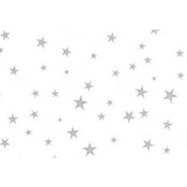 Printed Bags Stars Silver 8.9x5.1x19.1cm with side gusset (100 pieces) [G3MSS]